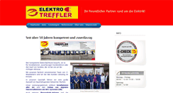 Desktop Screenshot of elektro-treffler.de