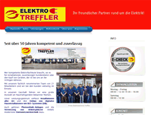 Tablet Screenshot of elektro-treffler.de